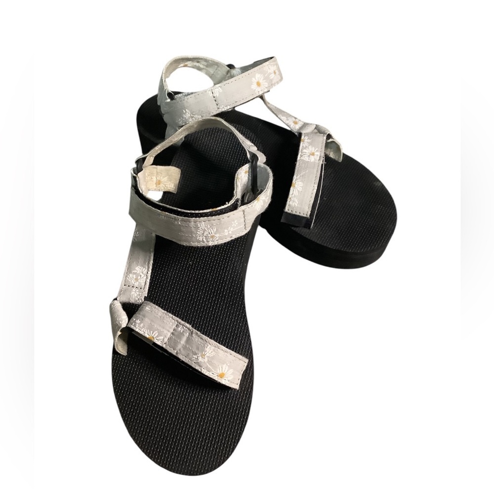 Teva daisy print platform Sandals
